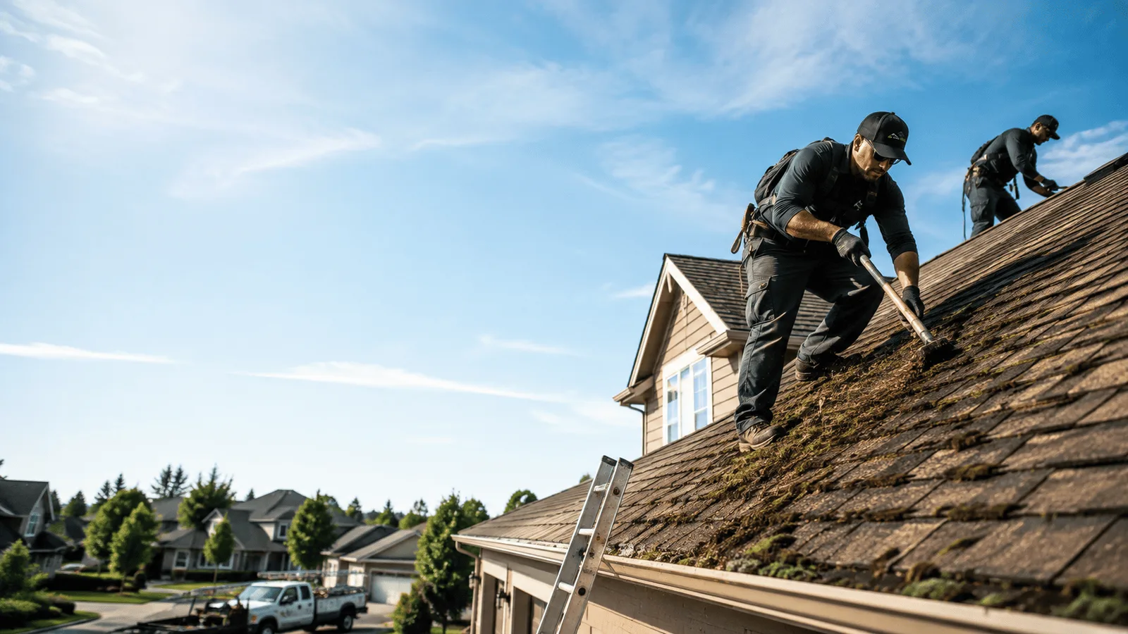 Roof Moss Removal in Macon, IL near me
